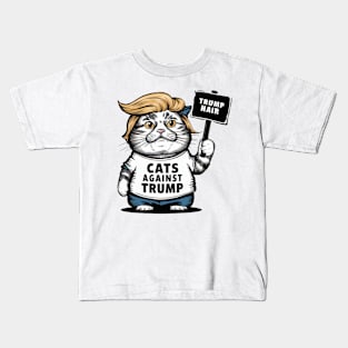 Cats Against Trump, Funny Cat Kids T-Shirt